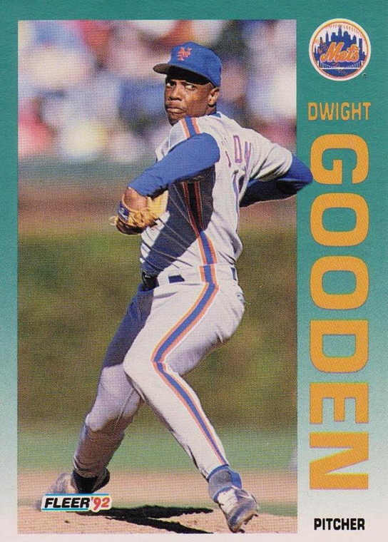 1992 Fleer #505 Dwight Gooden VG New York Mets 
