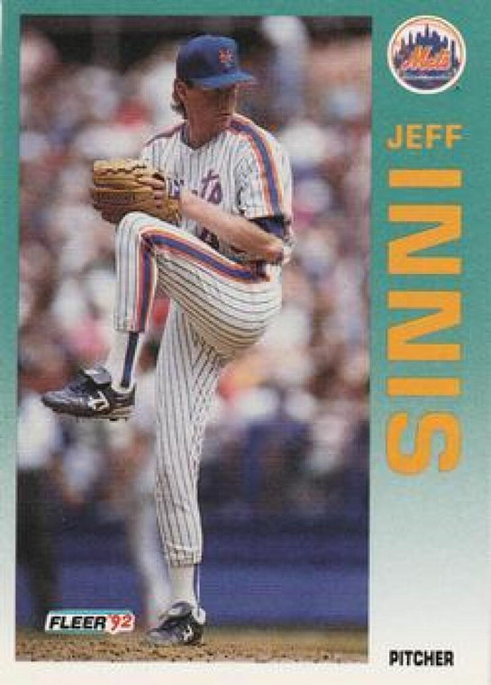 1992 Fleer #507 Jeff Innis VG New York Mets 