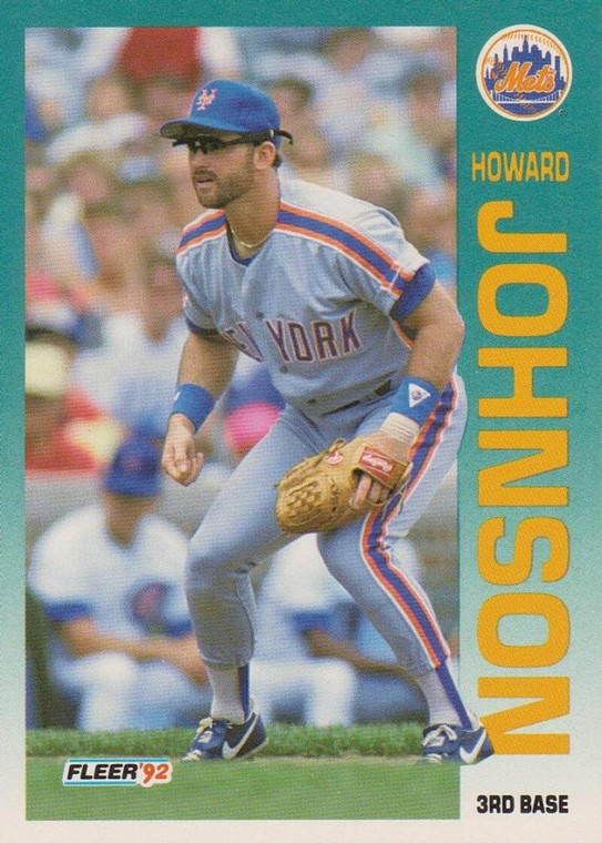 1992 Fleer #509 Howard Johnson VG New York Mets 