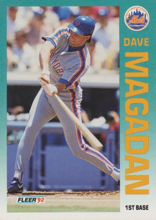 1992 Fleer #510 Dave Magadan VG New York Mets 