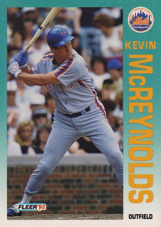 1992 Fleer #512 Kevin McReynolds VG New York Mets 