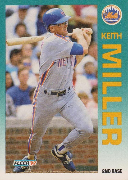 1992 Fleer #513 Keith Miller VG New York Mets 