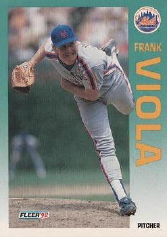 1992 Fleer #518 Frank Viola VG New York Mets 