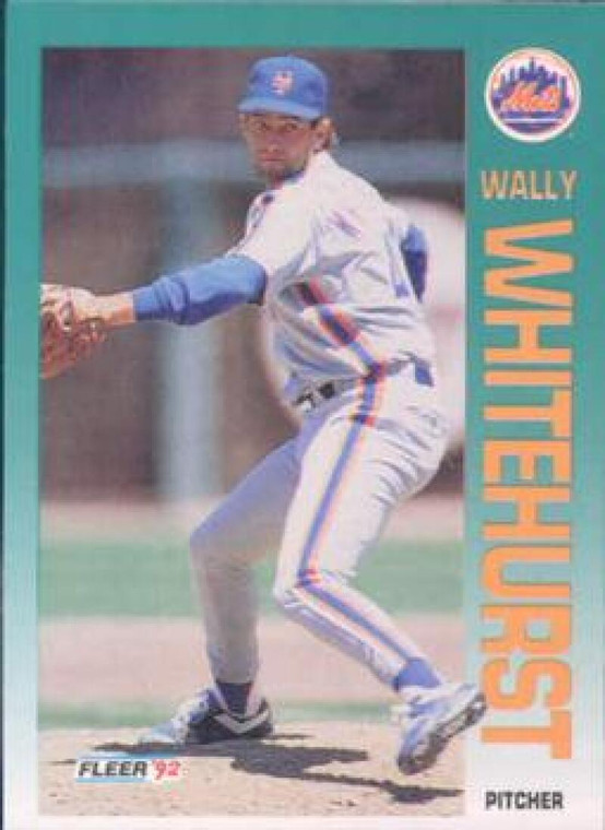 1992 Fleer #519 Wally Whitehurst VG New York Mets 
