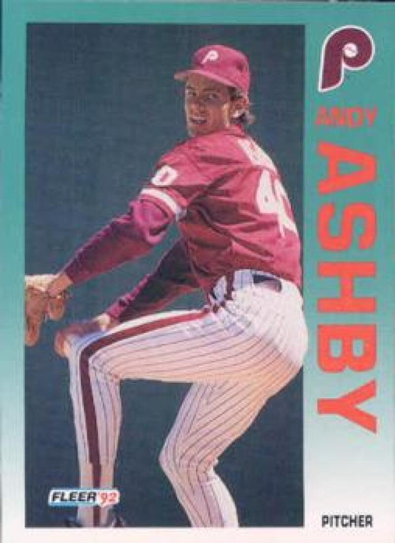 1992 Fleer #521 Andy Ashby VG Philadelphia Phillies 