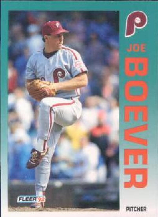 1992 Fleer #523 Joe Boever VG Philadelphia Phillies 