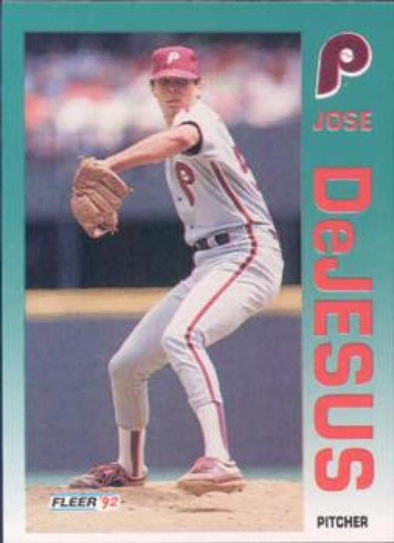 1992 Fleer #528 Jose DeJesus VG Philadelphia Phillies 
