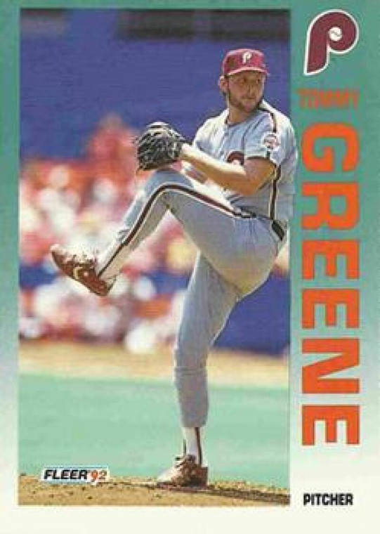1992 Fleer #531 Tommy Greene VG Philadelphia Phillies 