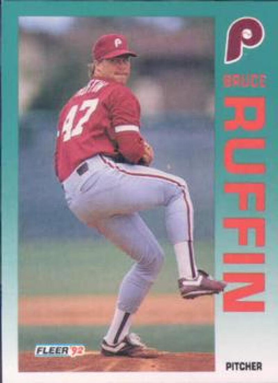 1992 Fleer #544 Bruce Ruffin VG Philadelphia Phillies 