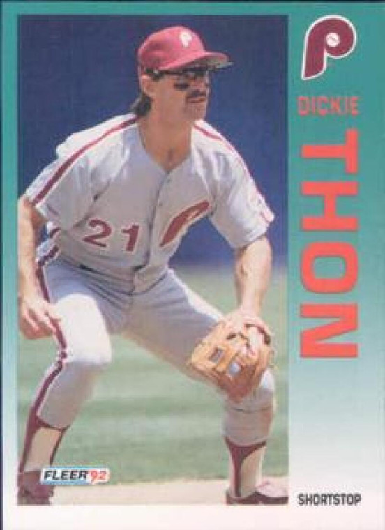 1992 Fleer #546 Dickie Thon VG Philadelphia Phillies 