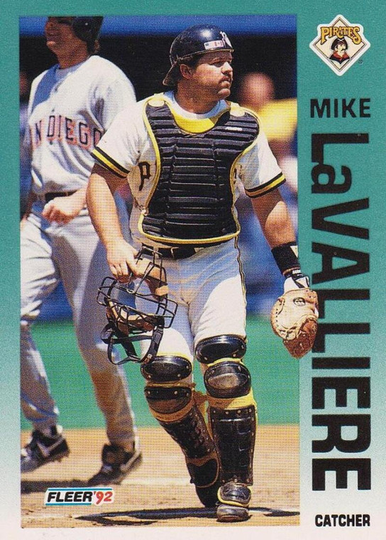 1992 Fleer #558 Mike LaValliere VG Pittsburgh Pirates 