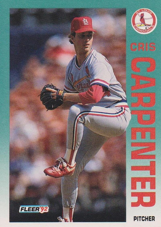 1992 Fleer #575 Cris Carpenter VG St. Louis Cardinals 