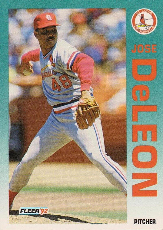 1992 Fleer #576 Jose DeLeon VG St. Louis Cardinals 