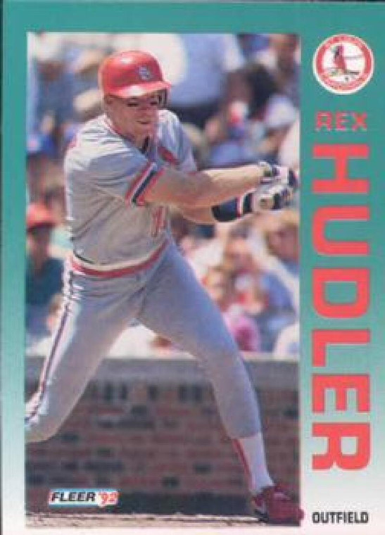 1992 Fleer #581 Rex Hudler VG St. Louis Cardinals 
