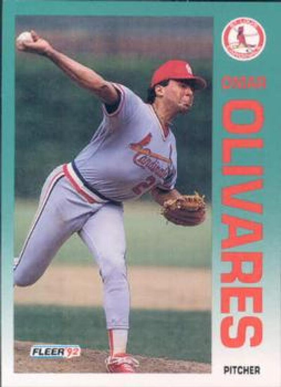 1992 Fleer #584 Omar Olivares VG St. Louis Cardinals 