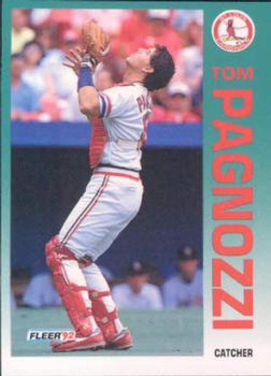 1992 Fleer #586 Tom Pagnozzi VG St. Louis Cardinals 