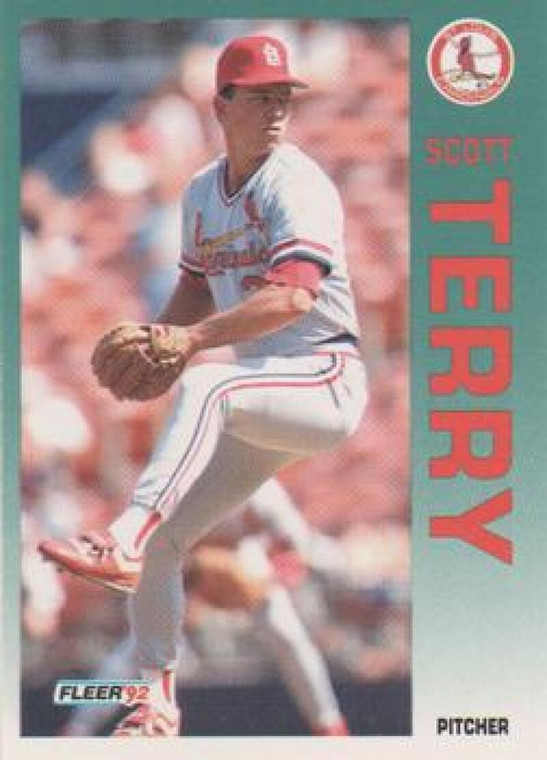 1992 Fleer #593 Scott Terry VG St. Louis Cardinals 