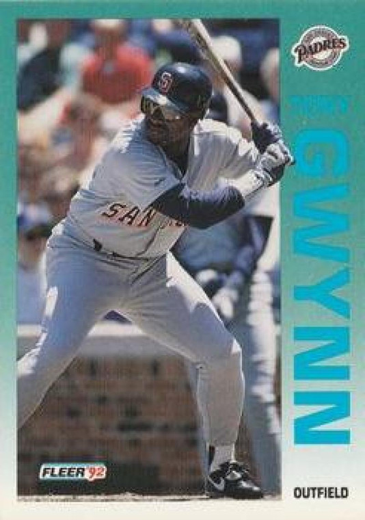 1992 Fleer #605 Tony Gwynn VG San Diego Padres 