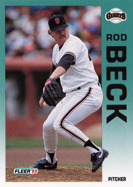 1992 Fleer #627 Rod Beck VG RC Rookie San Francisco Giants 