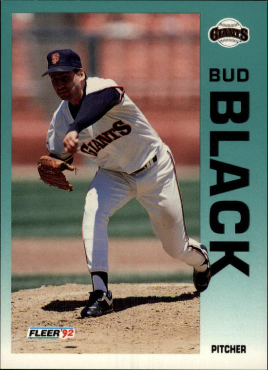 1992 Fleer #628 Bud Black VG San Francisco Giants 