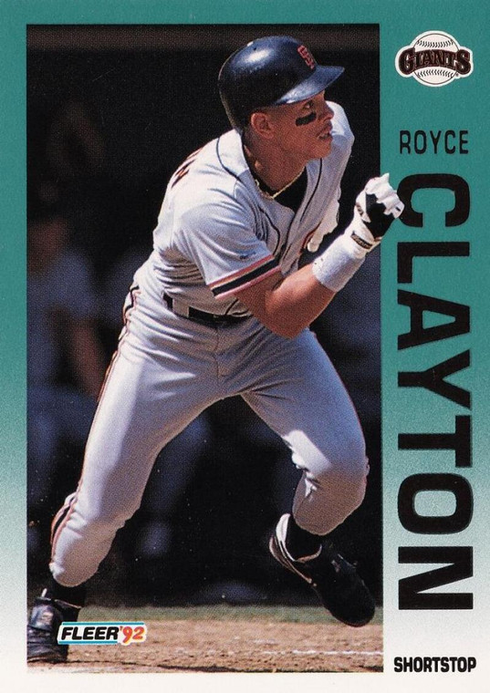 1992 Fleer #632 Royce Clayton VG San Francisco Giants 