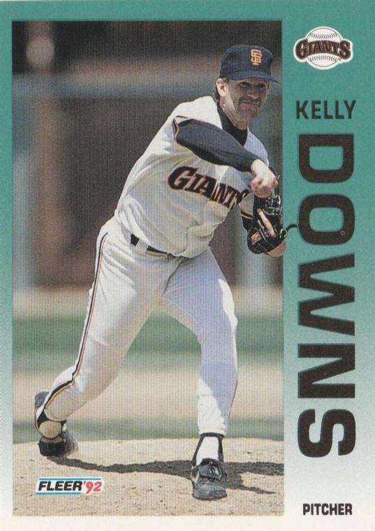 1992 Fleer #634 Kelly Downs VG San Francisco Giants 