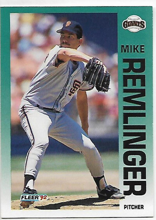 1992 Fleer #646 Mike Remlinger VG San Francisco Giants 