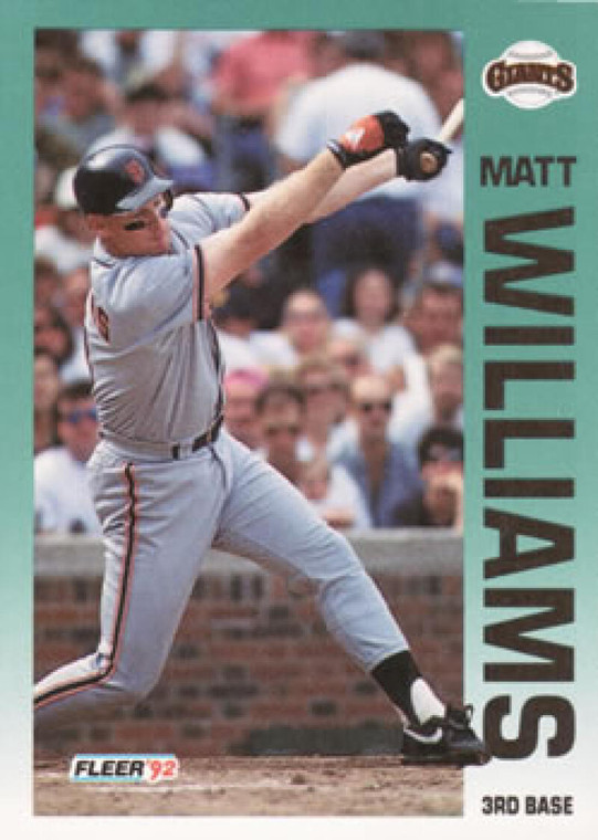 1992 Fleer #650 Matt Williams VG San Francisco Giants 