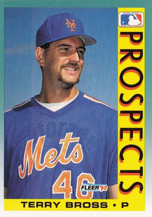 1992 Fleer #653 Terry Bross MLP VG New York Mets 