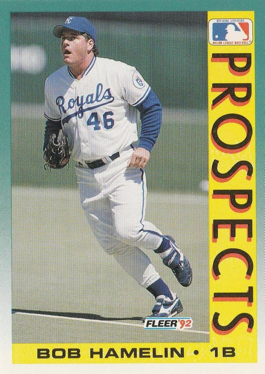 1992 Fleer #672 Bob Hamelin VG Kansas City Royals 