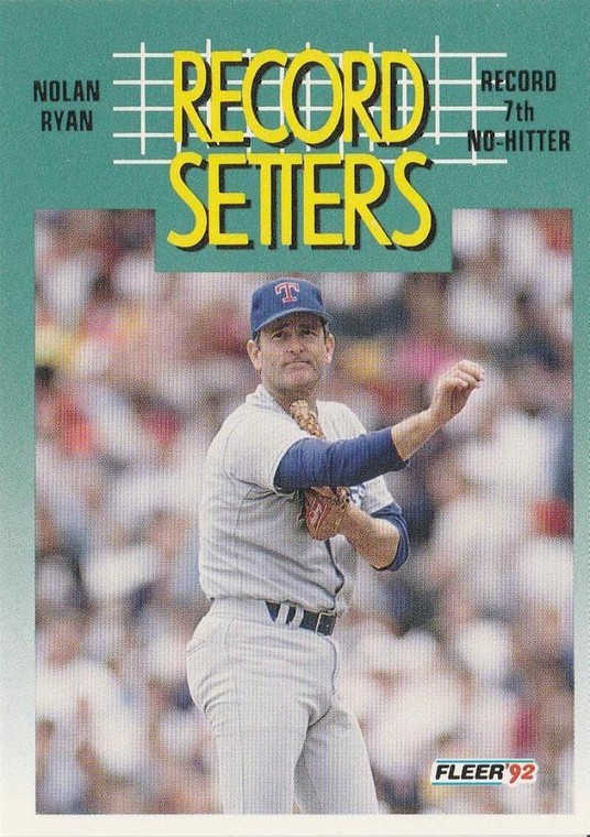 1992 Fleer #682 Nolan Ryan RS VG Texas Rangers 