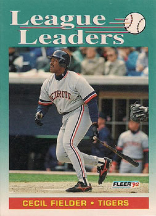 1992 Fleer #692 Cecil Fielder LL VG Detroit Tigers 