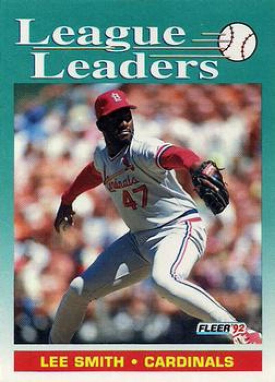 1992 Fleer #697 Lee Smith LL VG St. Louis Cardinals 