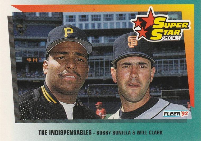 1992 Fleer #699 Bobby Bonilla/Will Clark VG Pittsburgh Pirates/San Francisco Giants 