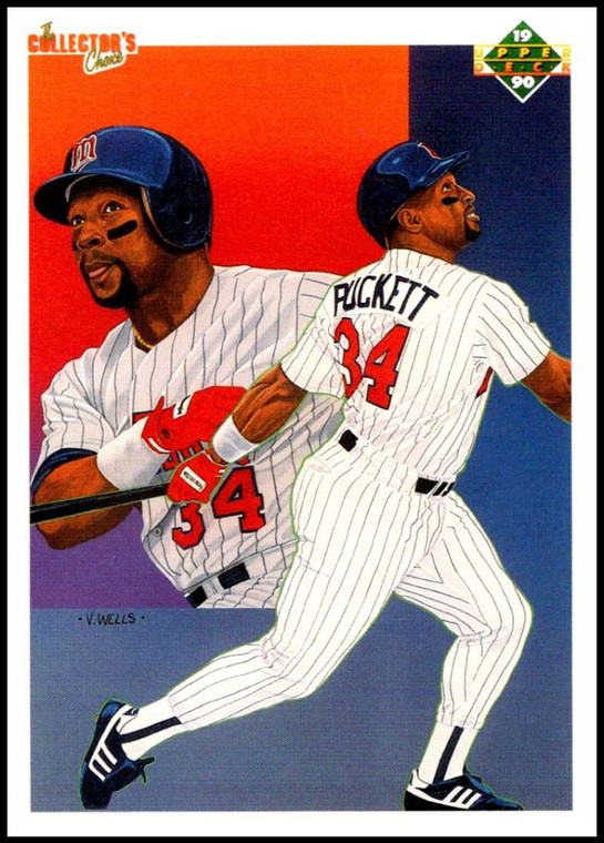 1990 Upper Deck #48 Kirby Puckett TC VG Minnesota Twins 