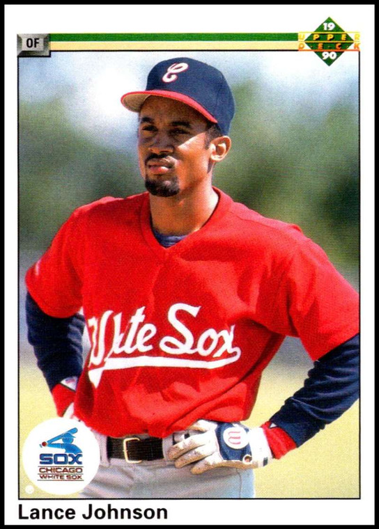 1990 Upper Deck #90 Lance Johnson VG Chicago White Sox 