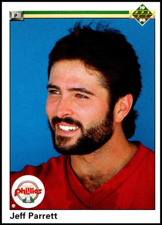 1990 Upper Deck #92 Jeff Parrett VG Philadelphia Phillies 