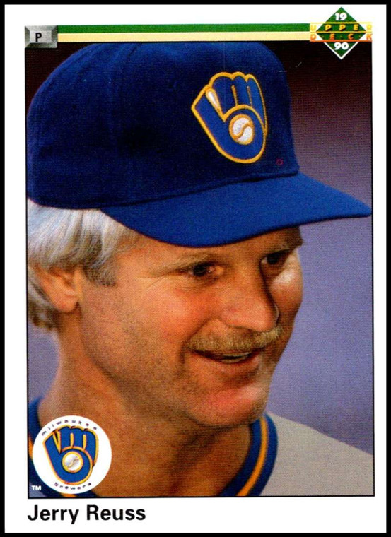 1990 Upper Deck #96 Jerry Reuss VG Milwaukee Brewers 