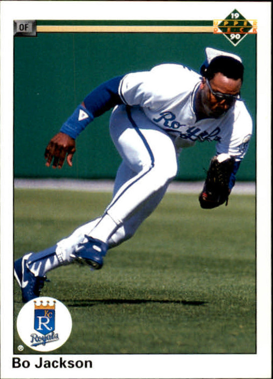 1990 Upper Deck #105 Bo Jackson UER VG Kansas City Royals 