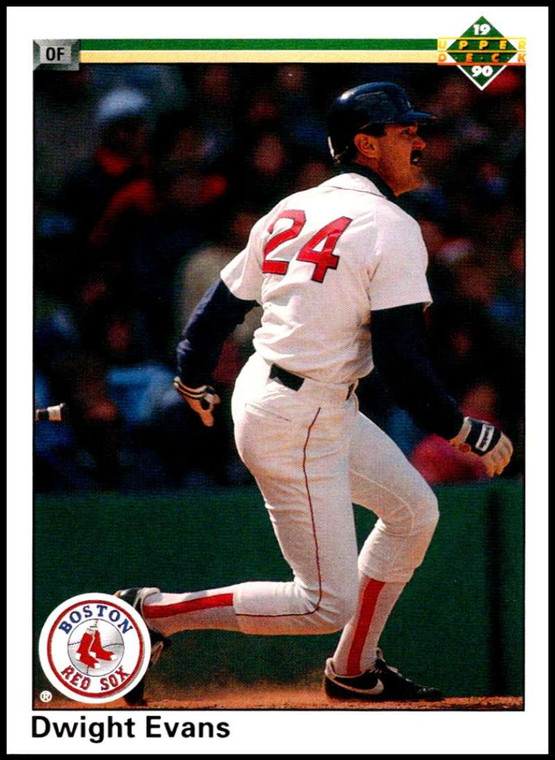 1990 Upper Deck #112 Dwight Evans VG Boston Red Sox 