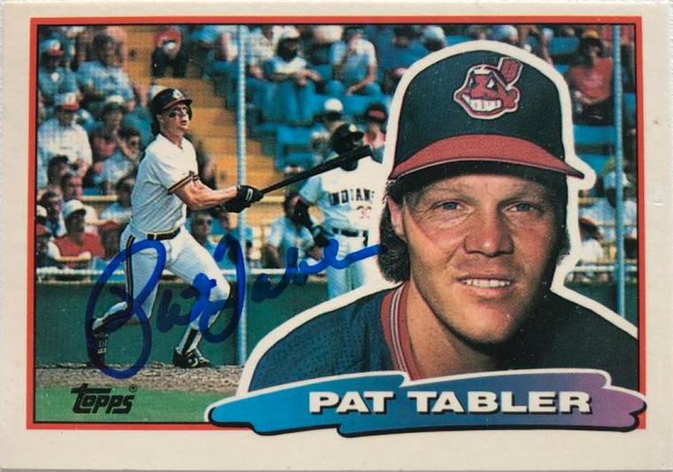 Pat Tabler Autographed 1988 Topps Big #173