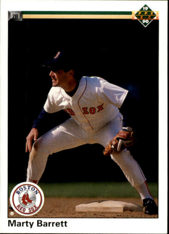 1990 Upper Deck #133 Marty Barrett VG Boston Red Sox 