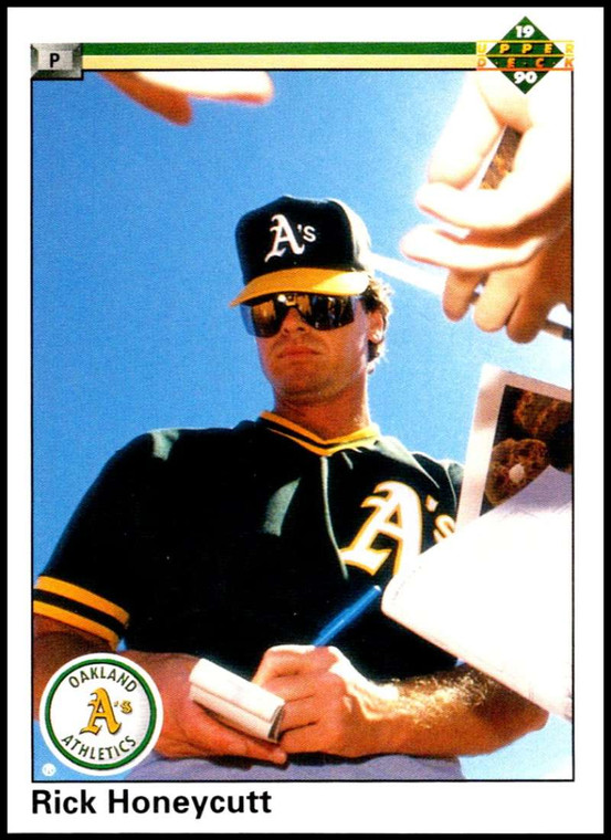 1990 Upper Deck #151 Rick Honeycutt VG Oakland Athletics 