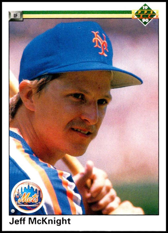 1990 Upper Deck #162 Jeff McKnight VG RC Rookie New York Mets 