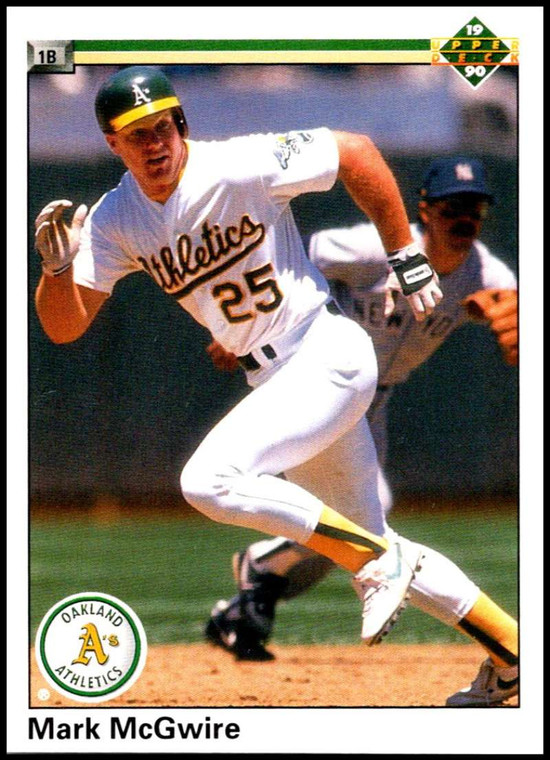 1990 Upper Deck #171 Mark McGwire UER VG Oakland Athletics 