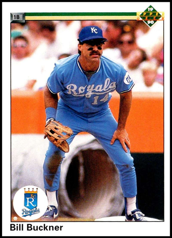 1990 Upper Deck #252 Bill Buckner VG Kansas City Royals 