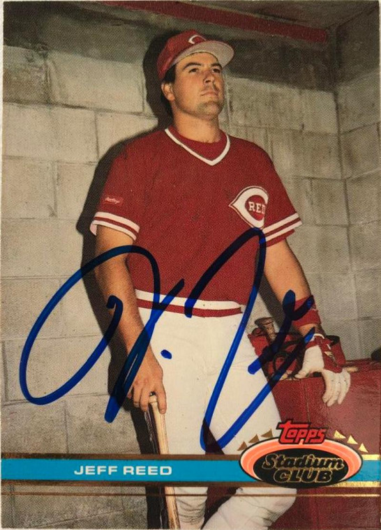 Jeff Reed Autographed 1991 Stadium Club #534