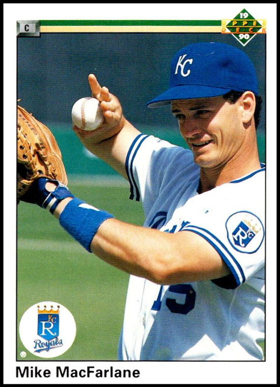 1990 Upper Deck #307 Mike Macfarlane VG Kansas City Royals 