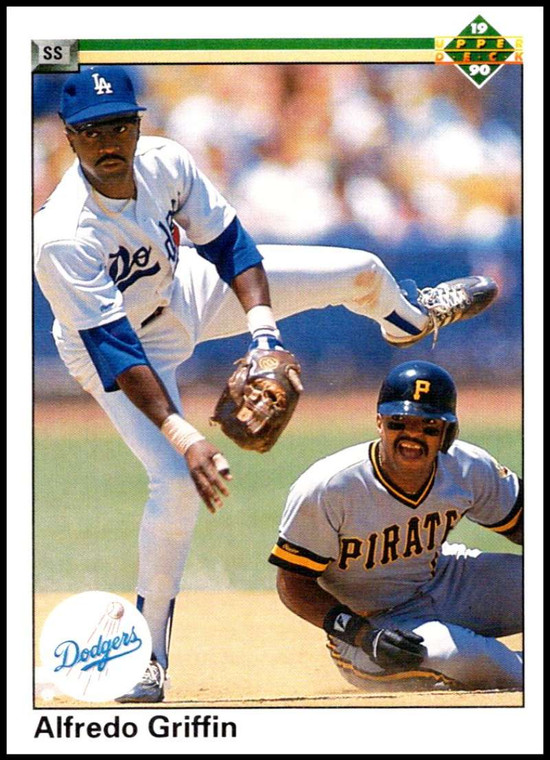 1990 Upper Deck #338 Alfredo Griffin VG Los Angeles Dodgers 