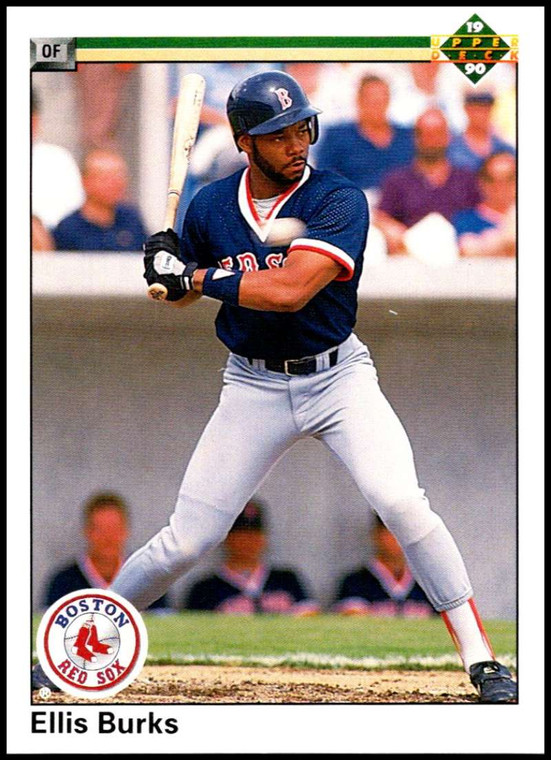1990 Upper Deck #343 Ellis Burks VG Boston Red Sox 
